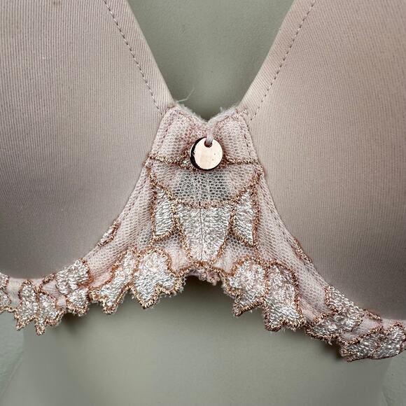 Marie Jo Leda Padded Plunge Bra Glossy Pink 36E - Picture 5 of 13